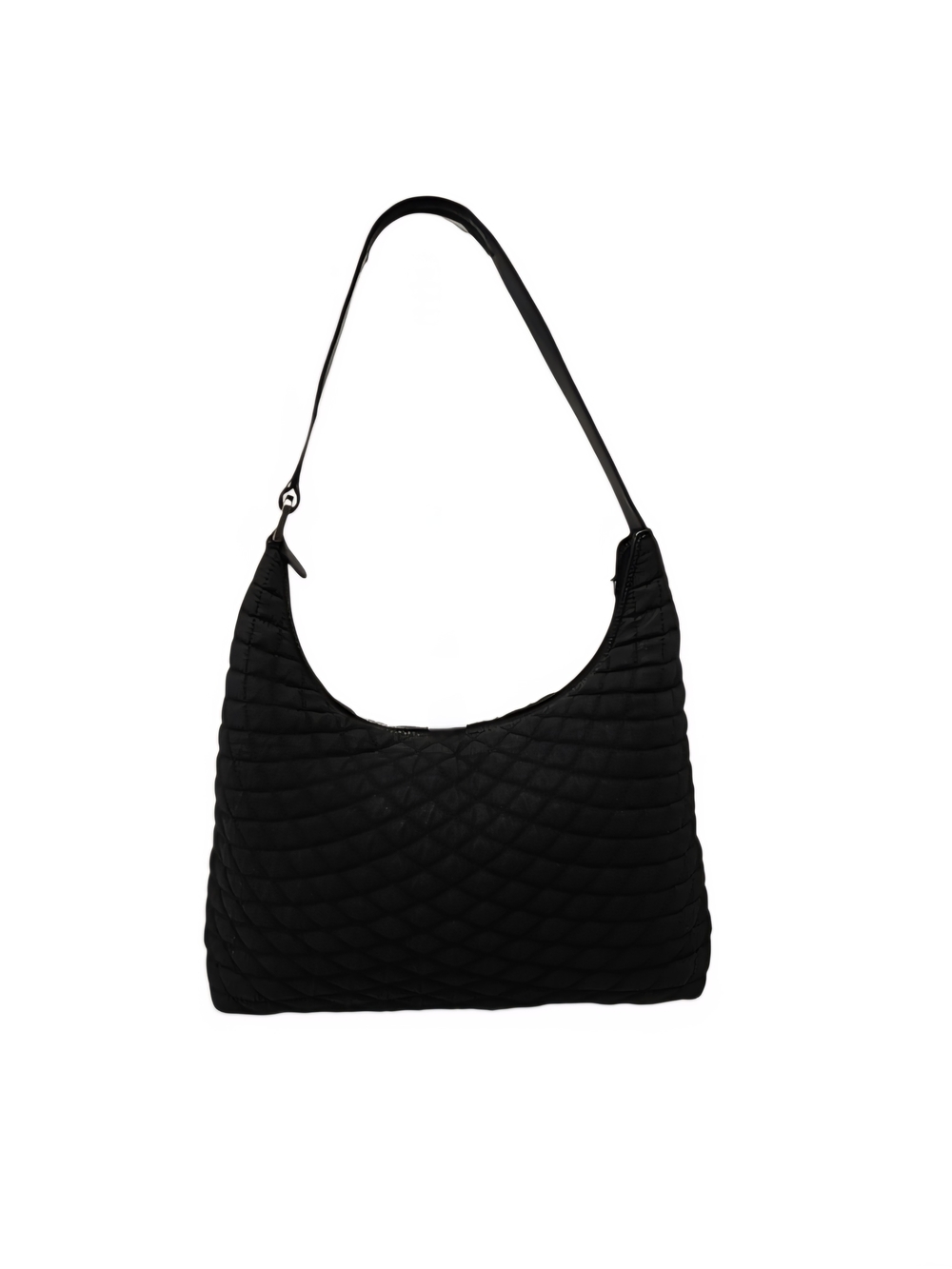 Bally Quilted Black Shoulder Hobo Bag